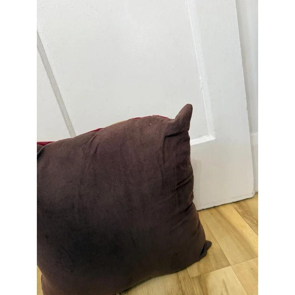 Earth-Tone Geometric Tapestry Throw Pillow